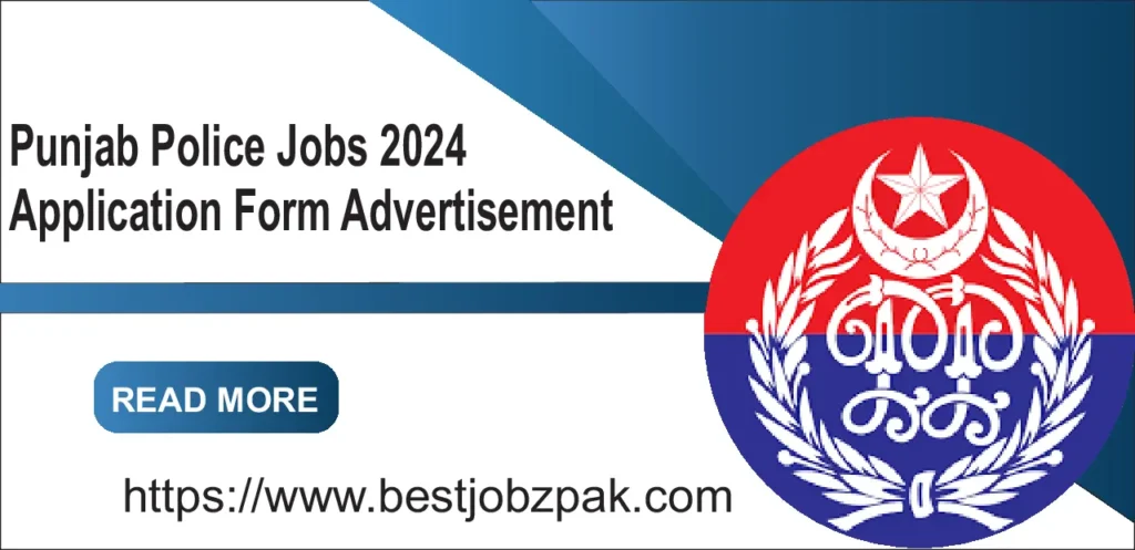 Punjab Police Jobs 2024 Application Form Advertisement