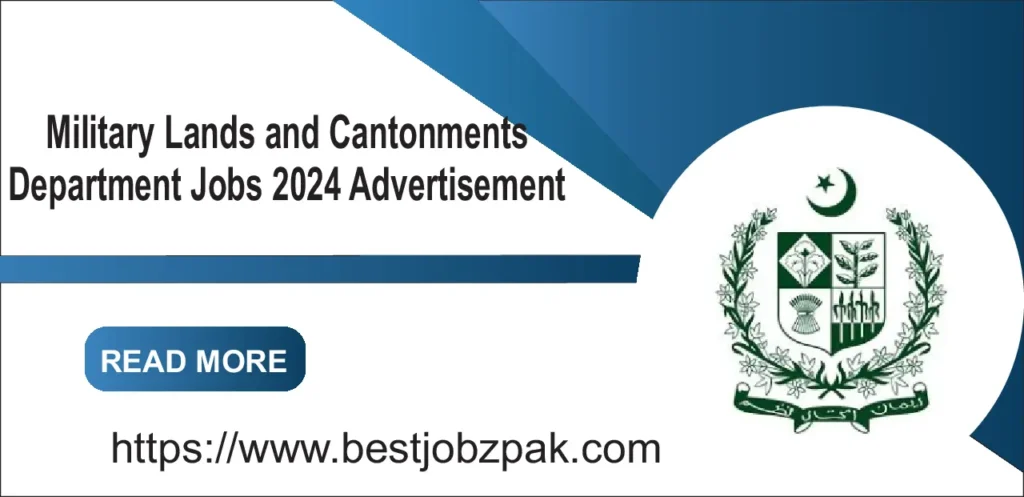 Military Lands and Cantonments Department Jobs 2024 Advertisement