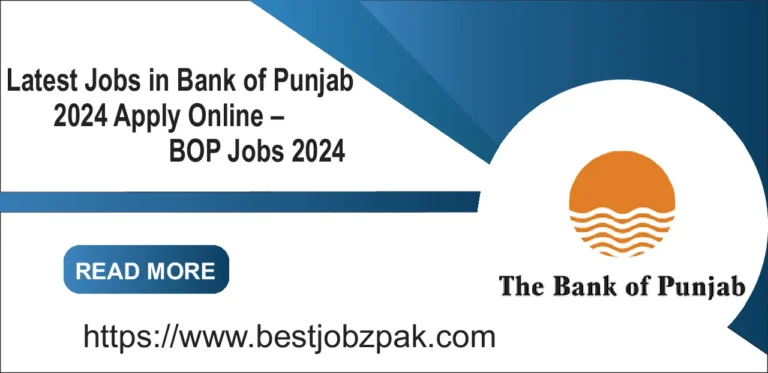 Latest Jobs in Bank of Punjab 2024 Apply Online – BOP Jobs 2024