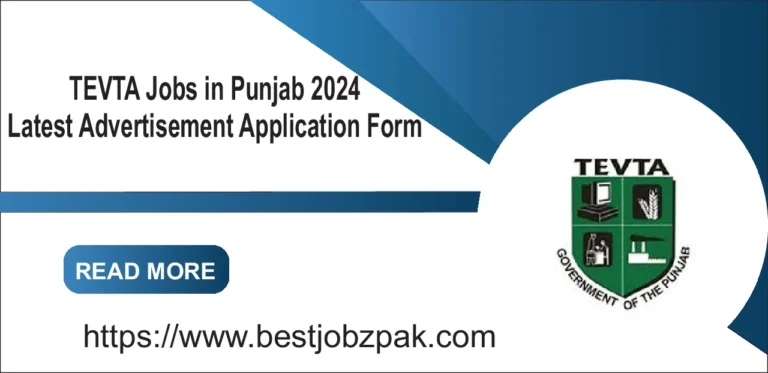 TEVTA Jobs in Punjab 2024 Latest Advertisement Application Form