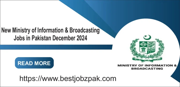 New Ministry of Information & Broadcasting Jobs in Pakistan December 2024