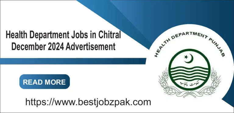 Health Department Jobs in Chitral December 2024 Advertisement