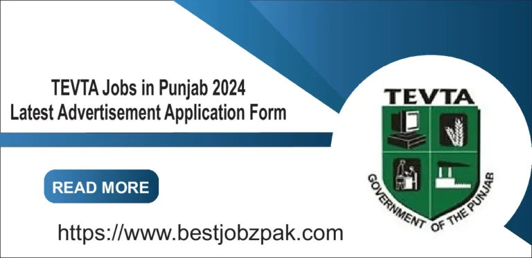 TEVTA Jobs in Punjab 2024 Latest Advertisement Application Form